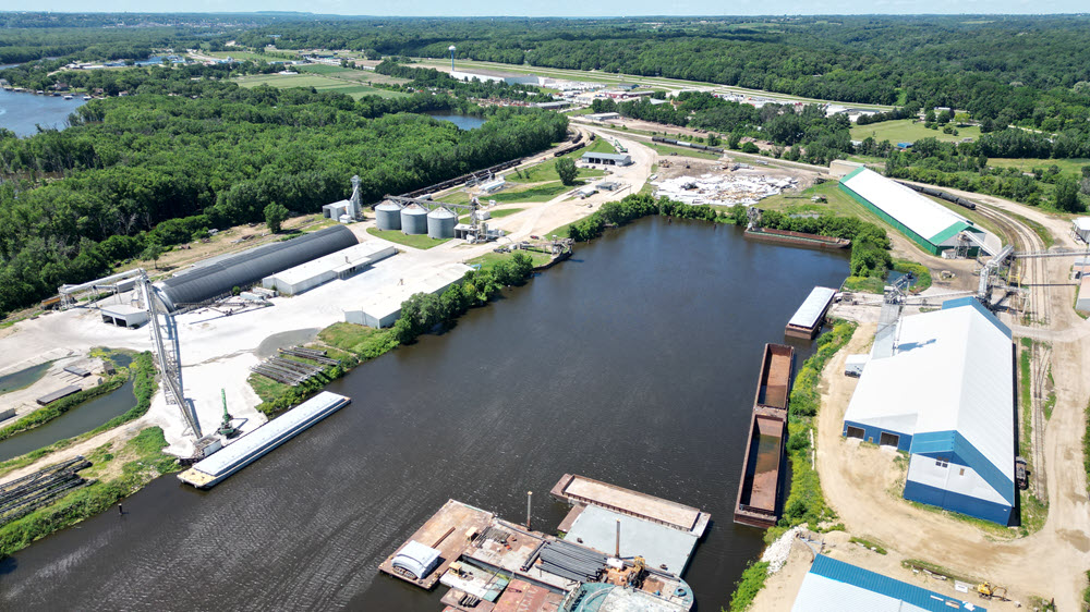 aerial view of Logistics Park Dubuque