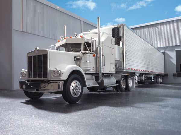 truck at a warehouse bay