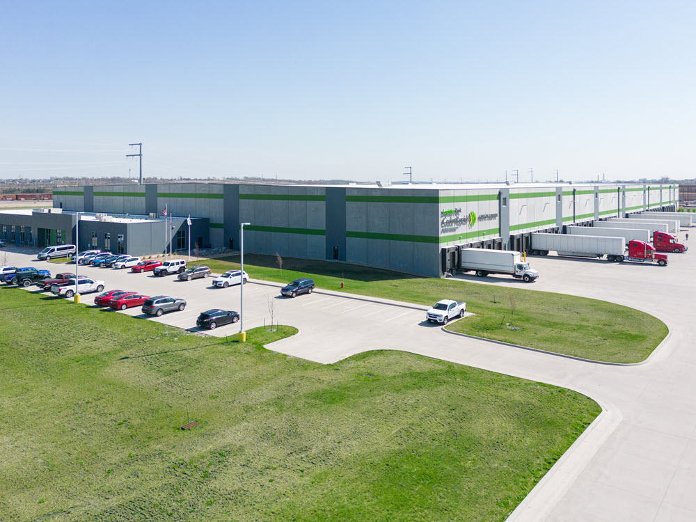 Aerial view of Travero facility