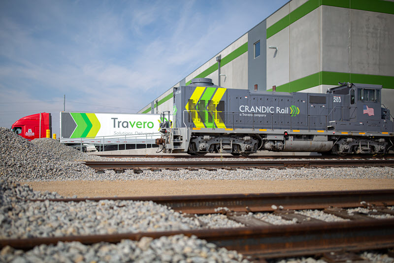 Travero truck and CRANDIC train