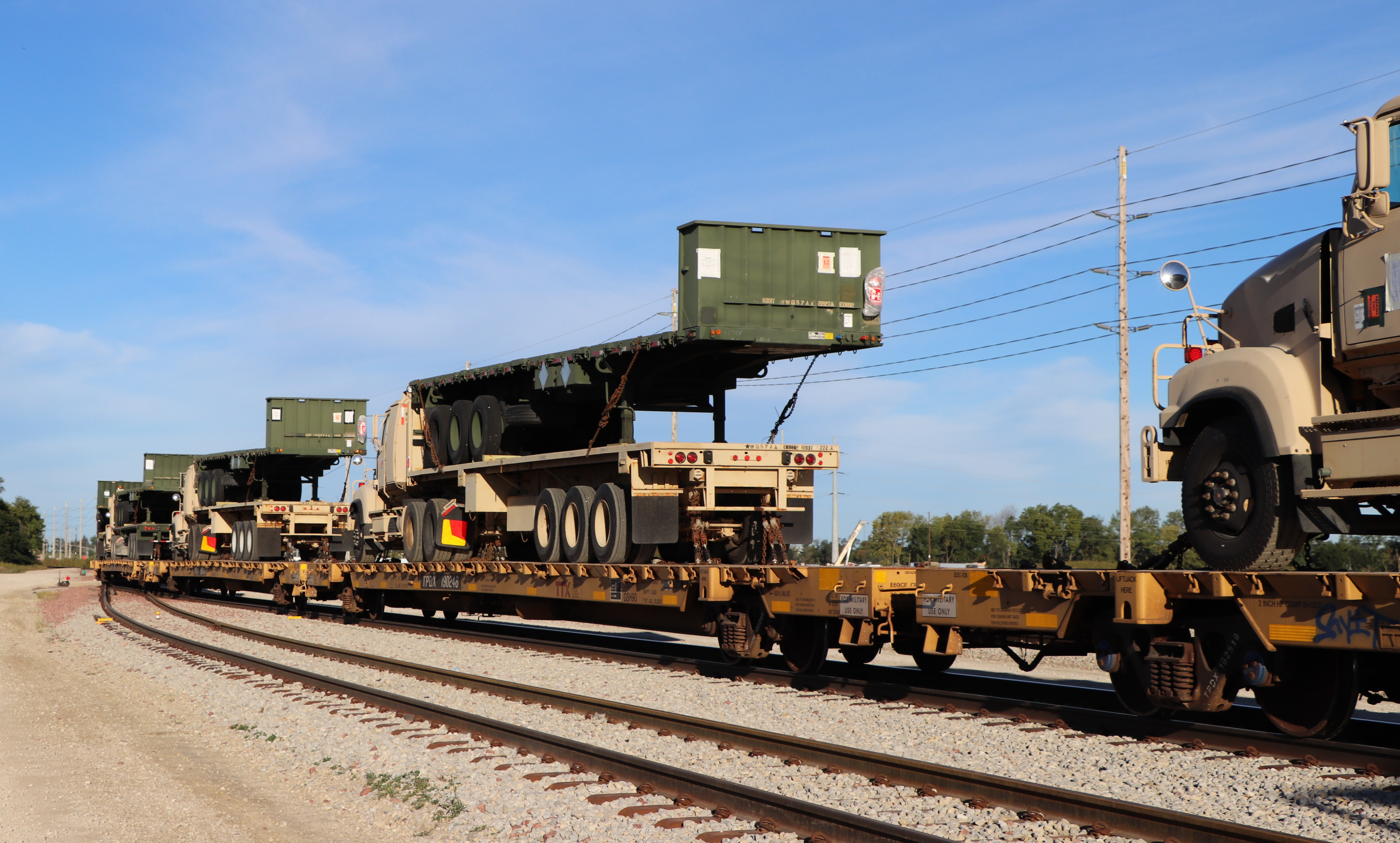Heavy equipment transload. 