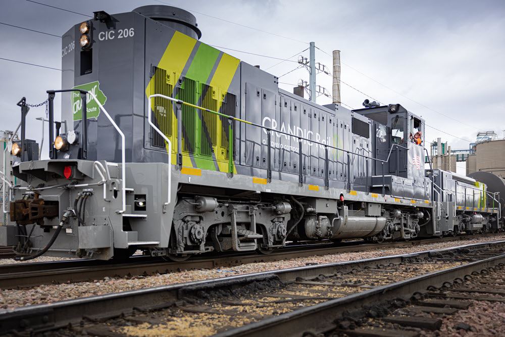 CRANDIC Rail locomotive CIC 206 on track