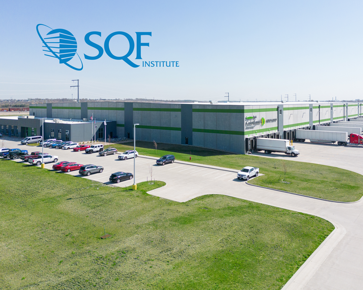 Travero warehouse with SQF logo