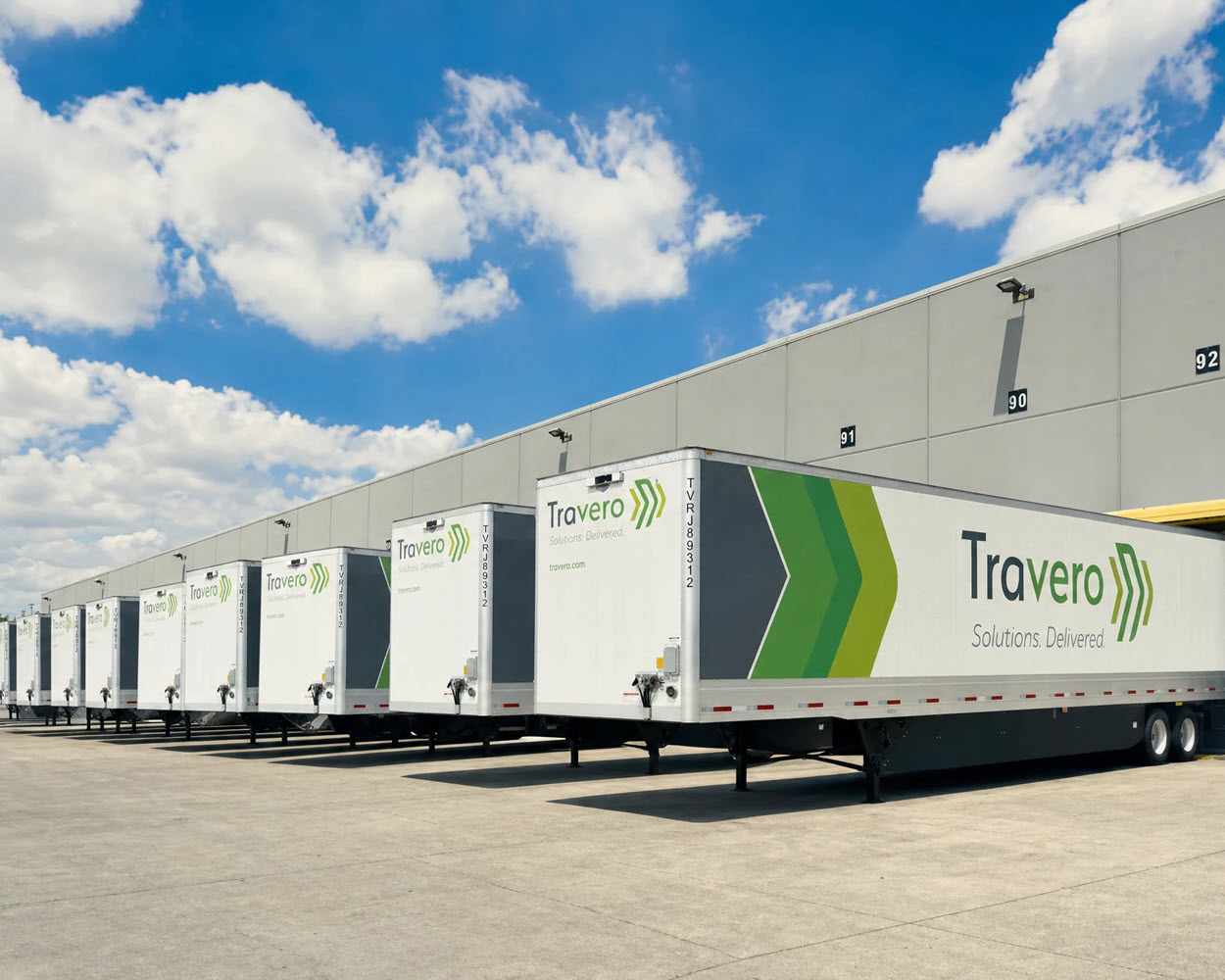 Travero drop trailers in a row