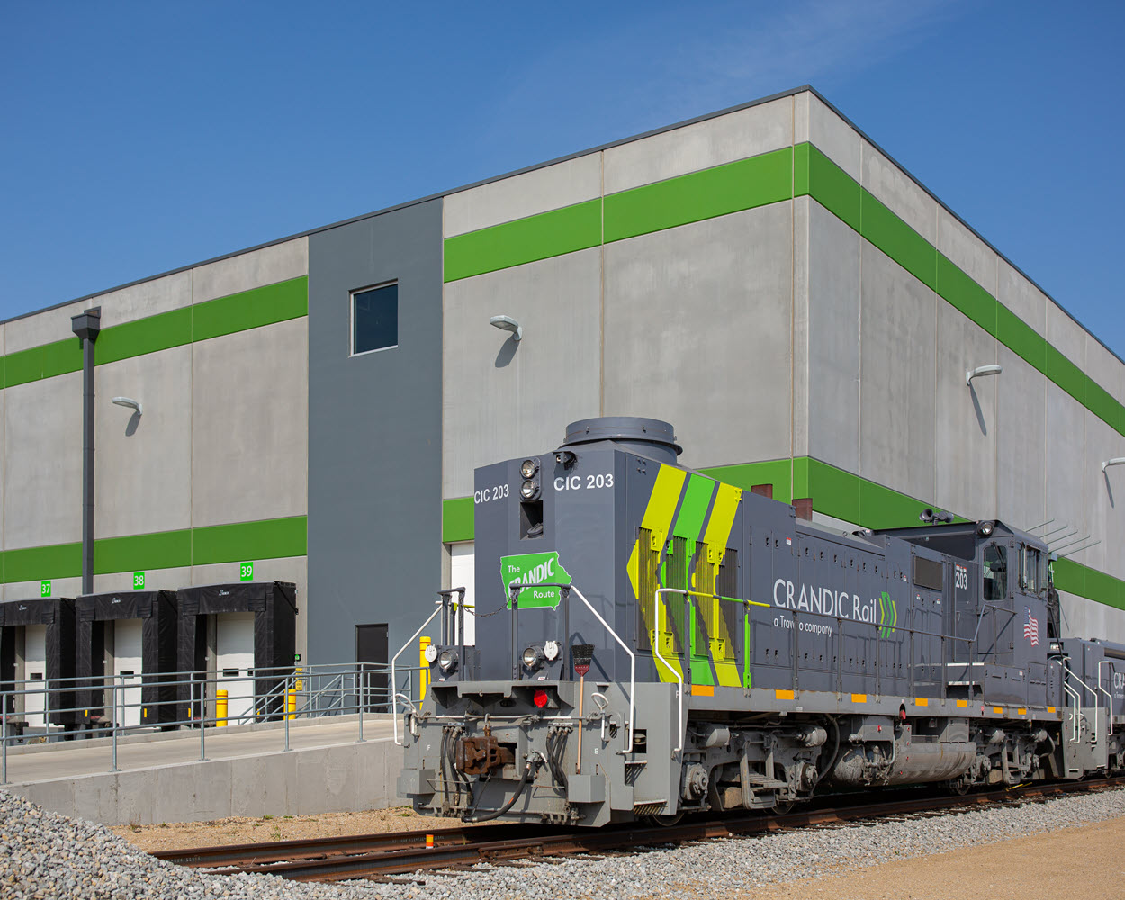 CRANDIC rail at a Travero facility