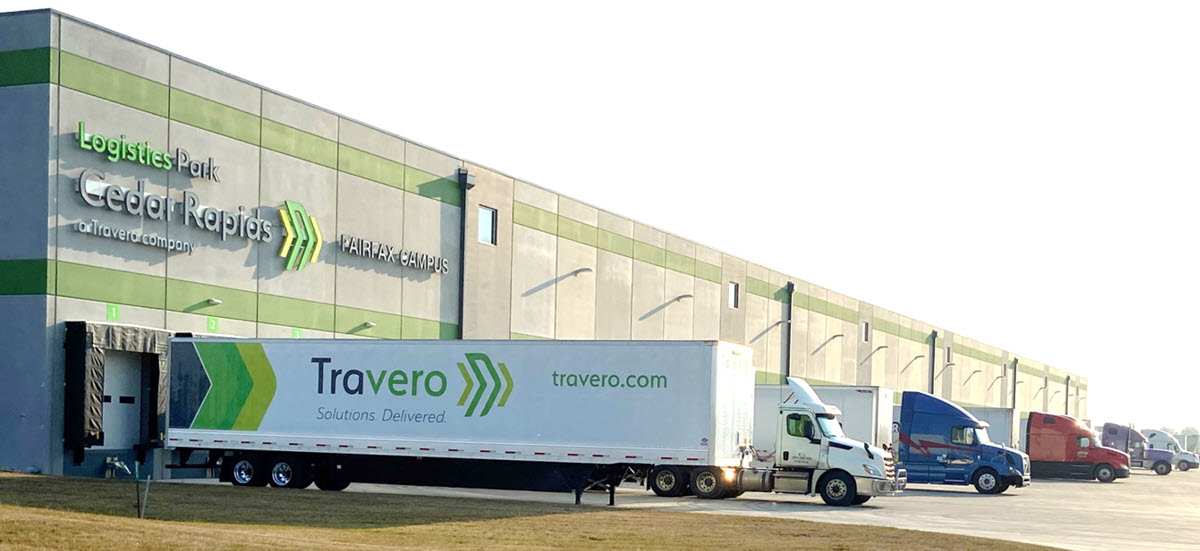 Travero semi at a loading dock