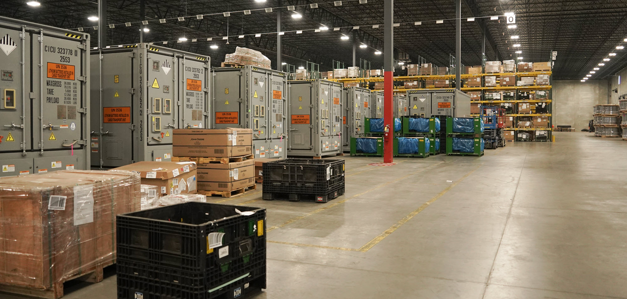 warehouse with storage
